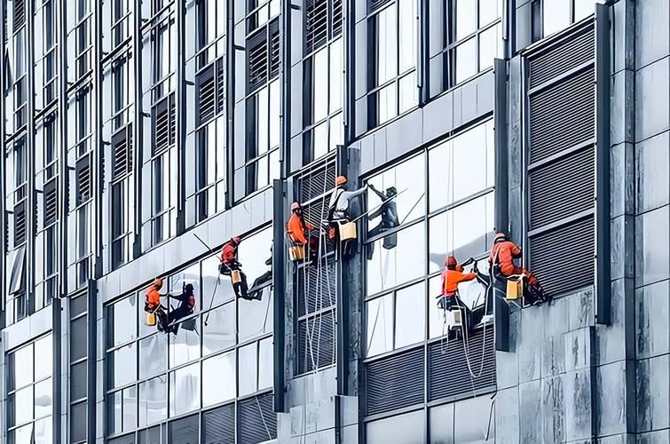 外墙蜘蛛人招聘_高薪急聘高空外墙清洗工_待遇从优
